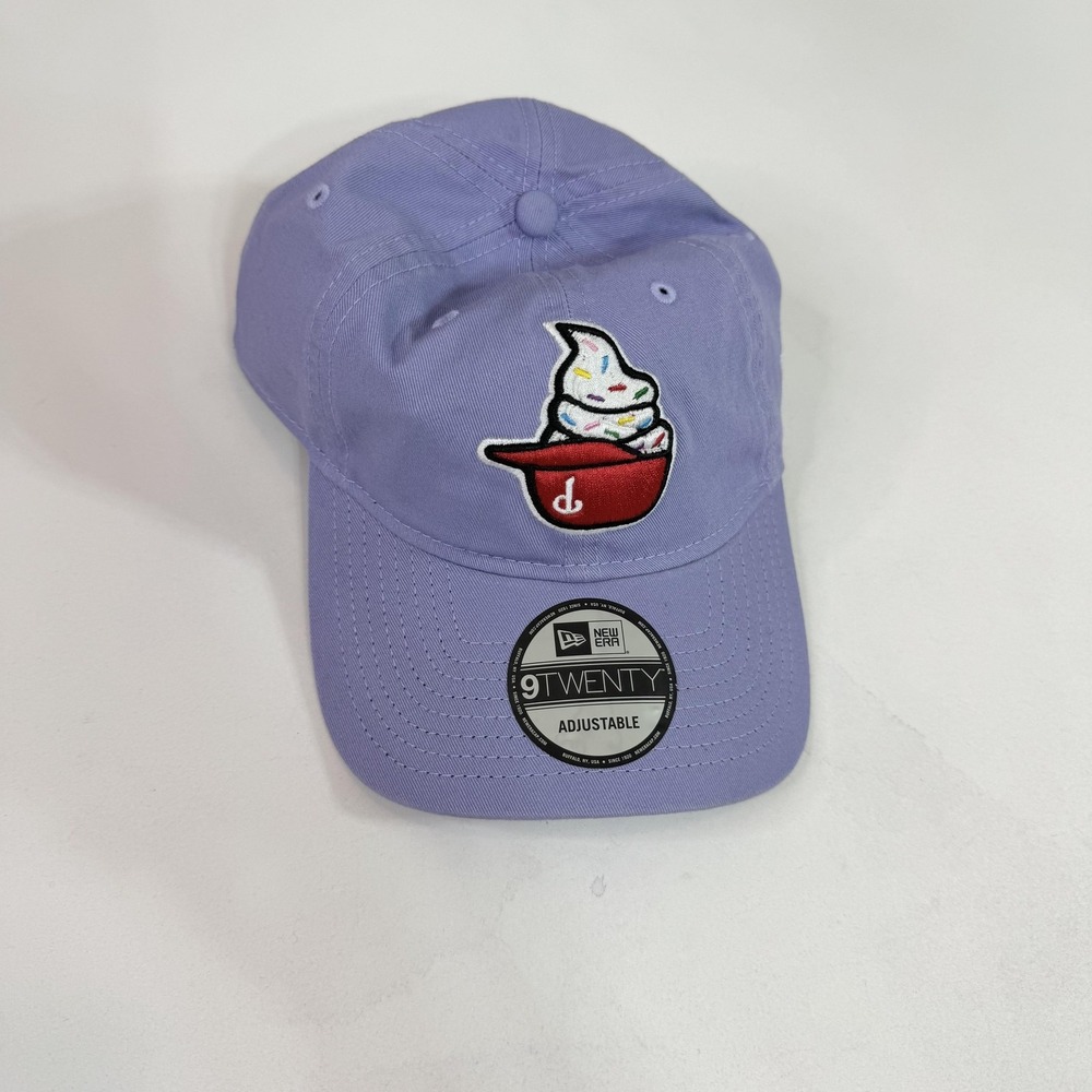 Hat Cap Strap Back Mens One Size Purple MLB Baseball Ice Cream Helmet New Era
